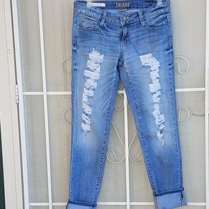 Decree Super Skinny Destroyed Jeans